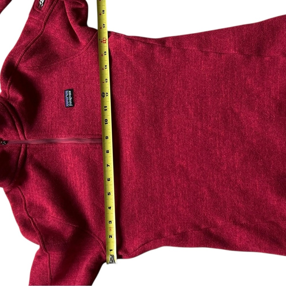 Patagonia Better Sweater 1/4 Zip Fleece Pullover Red Size XS - Picture 5 of 11